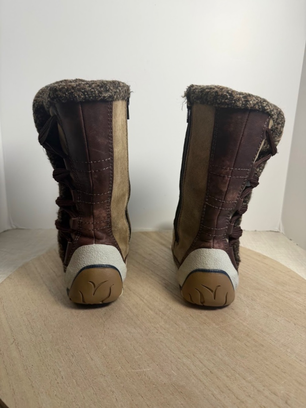 Merrell Decora Brown Suede Winter Boots Side Zip Women’s 9 - Picture 3 of 11